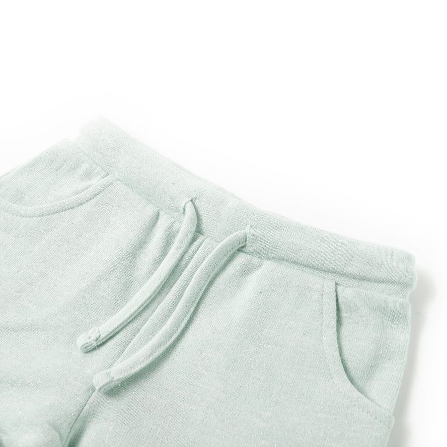 Kindershorts met trekkoord 128 gemengd lichtmintkleurig Mintgroen 128