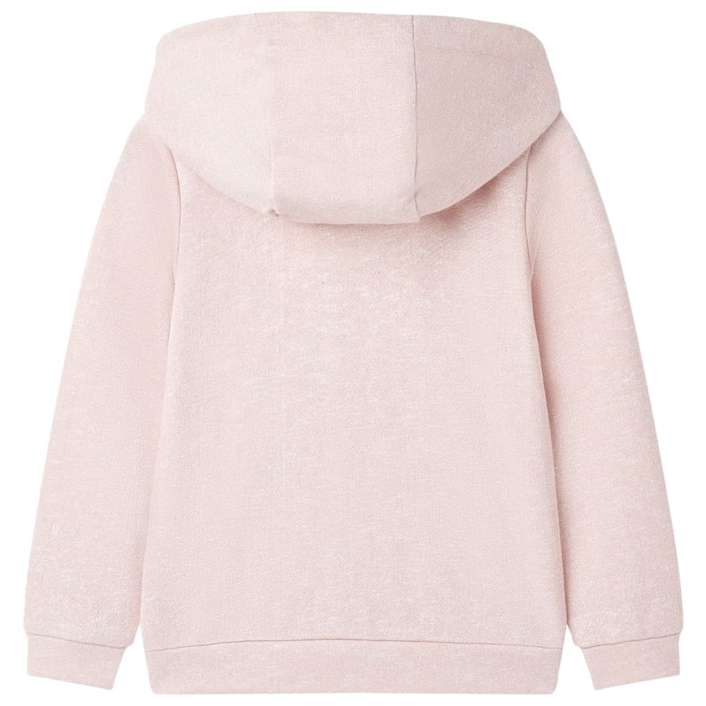 Kindervest met capuchon en rits 104 gemengd lichtroze Roze 104