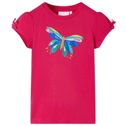 Kindershirt 104 felroze Felroze 104