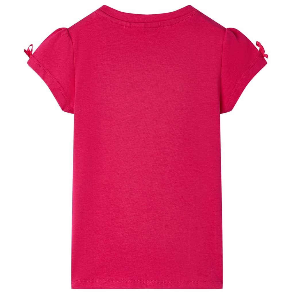Kindershirt 104 felroze Felroze 104