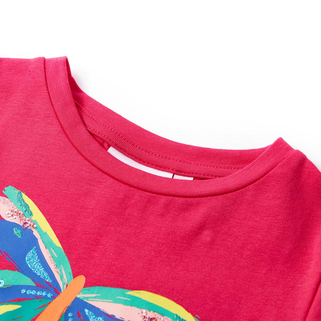 Kindershirt 104 felroze Felroze 104