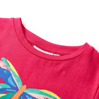 Kindershirt 104 felroze Felroze 104