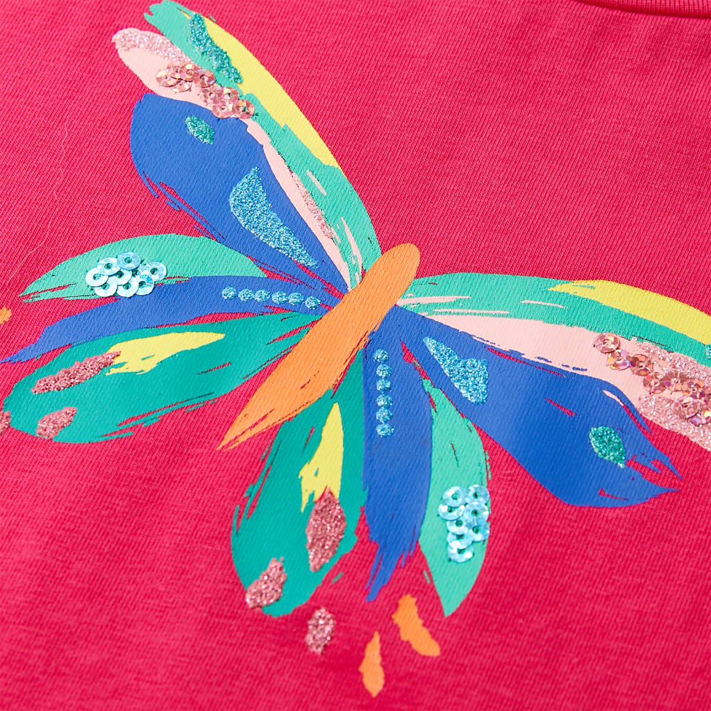 Kindershirt 104 felroze Felroze 104