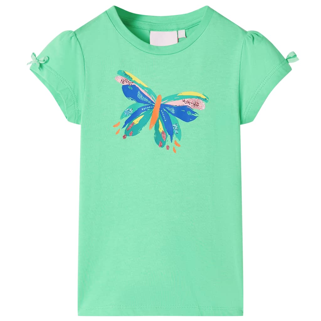 Kindershirt 104 lichtgroen Groen