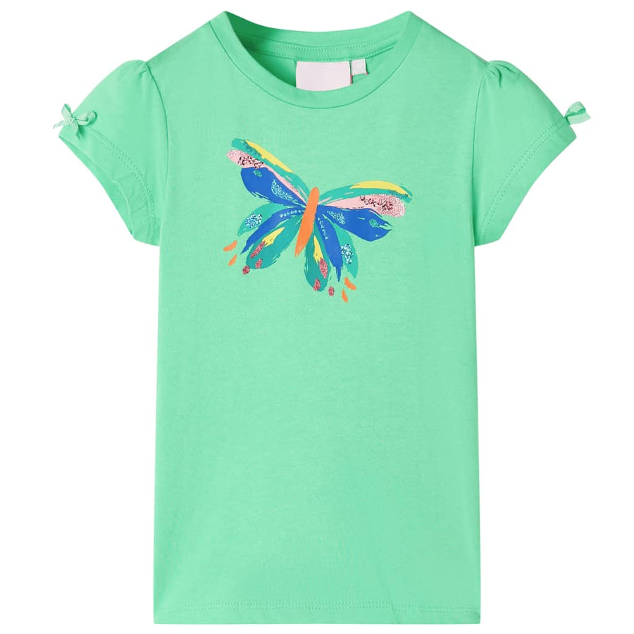 Kindershirt 104 lichtgroen Groen