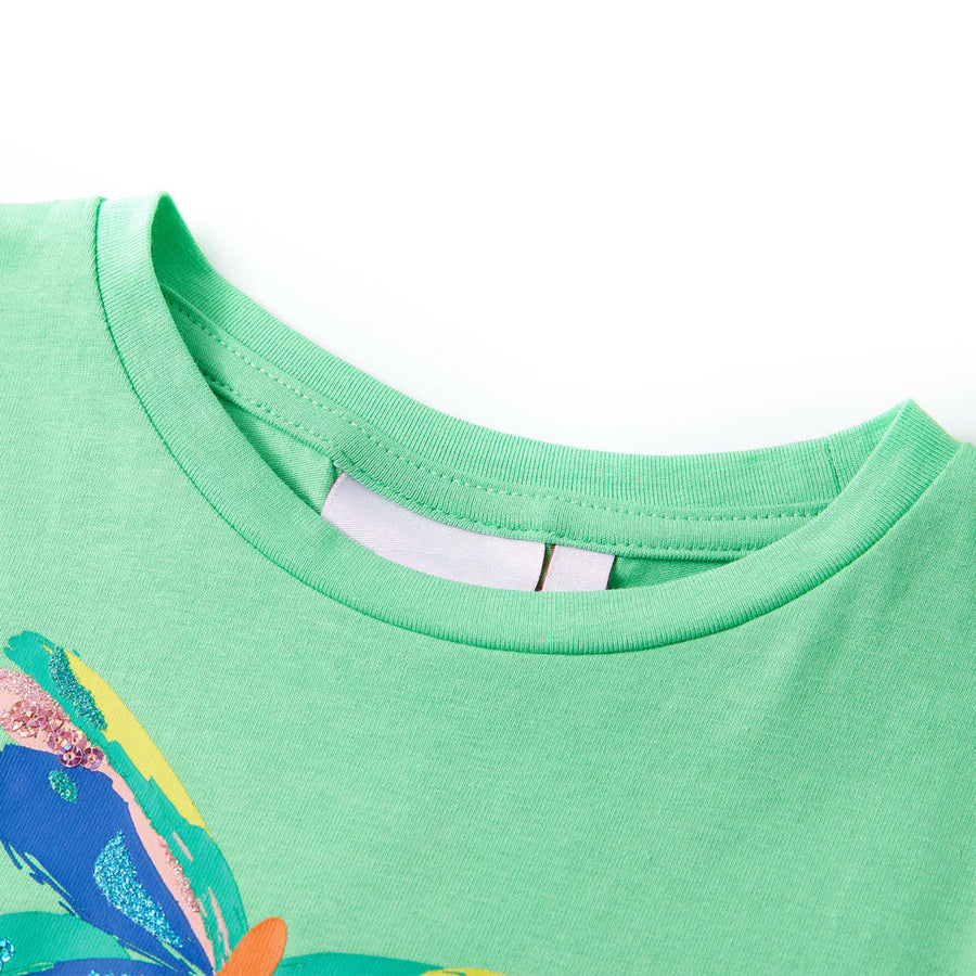 Kindershirt 104 lichtgroen Groen