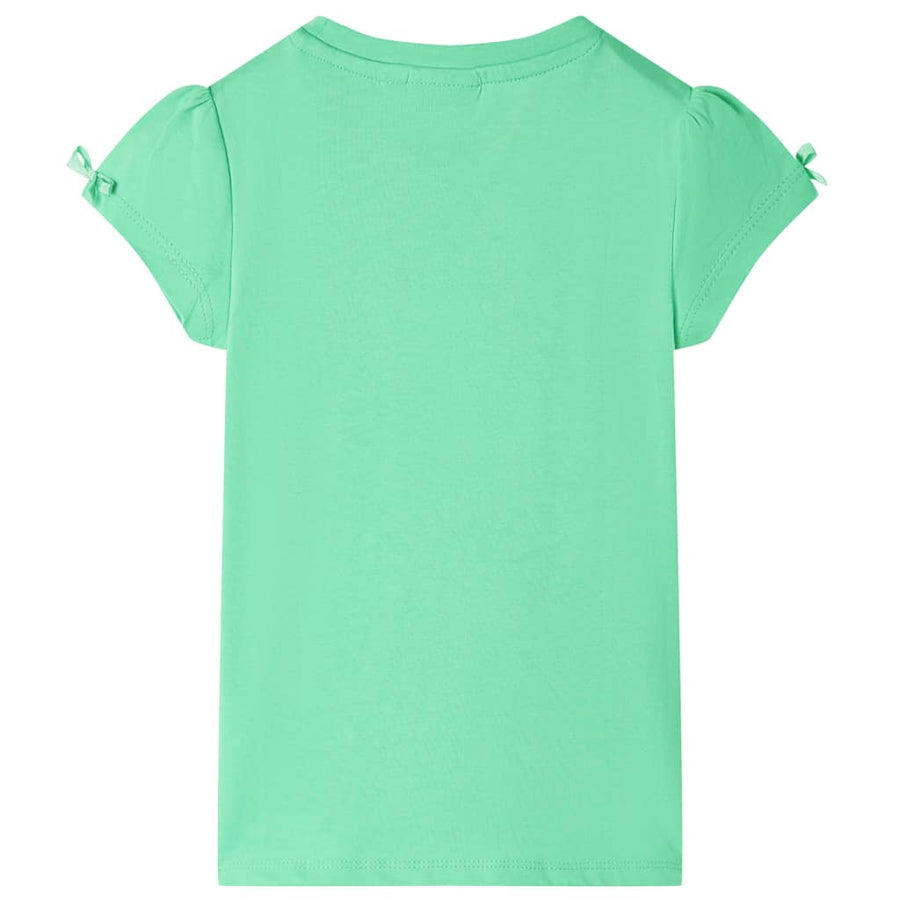 Kindershirt 116 lichtgroen Groen