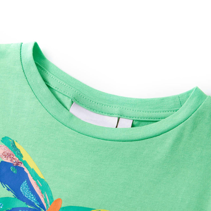 Kindershirt 116 lichtgroen Groen
