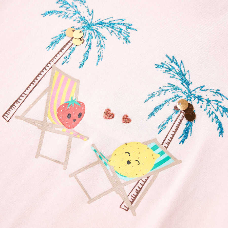Kindershirt 140 zachtroze Roze