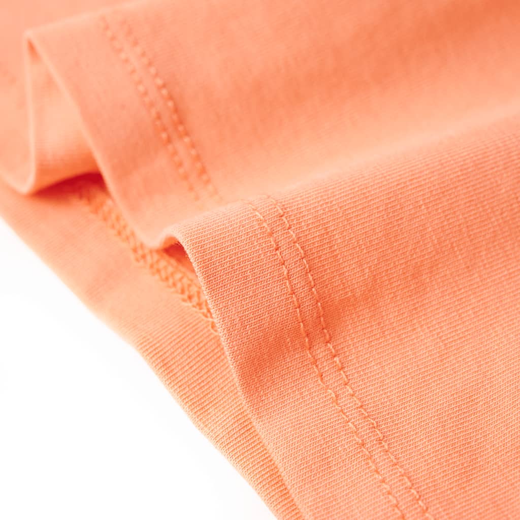Kindershirt 128 perzikkleurig Perzik 128