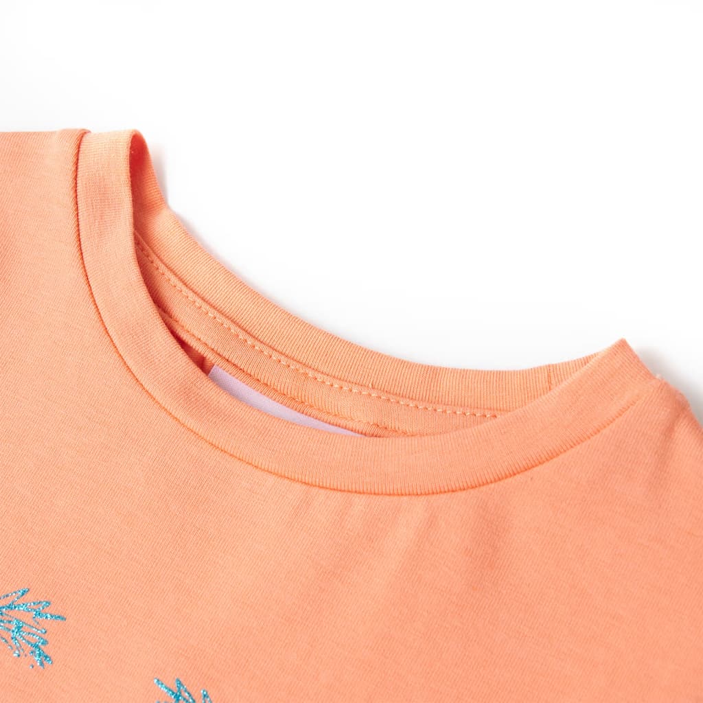 Kindershirt 140 perzikkleurig Perzik