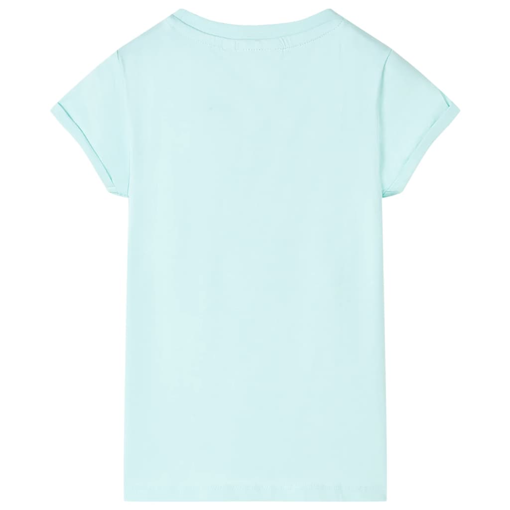 Kindershirt 128 lichtzeeblauw Aqua 128