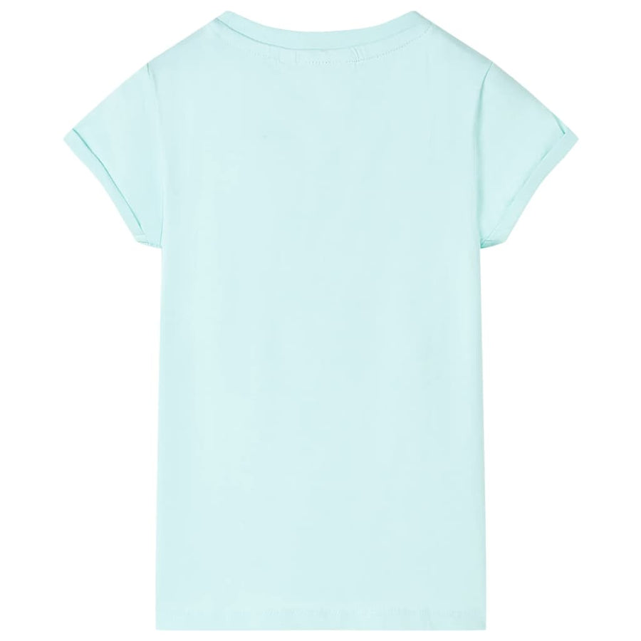 Kindershirt 128 lichtzeeblauw Aqua 128