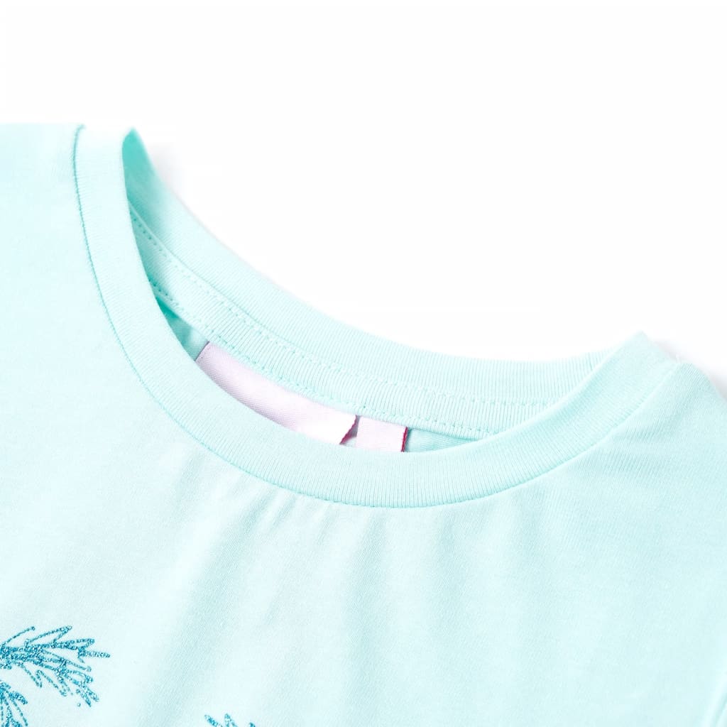 Kindershirt 128 lichtzeeblauw Aqua 128