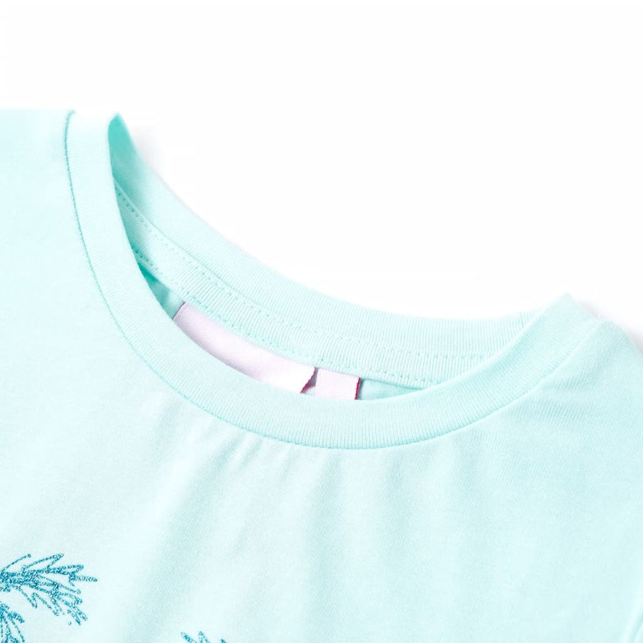 Kindershirt 128 lichtzeeblauw Aqua 128