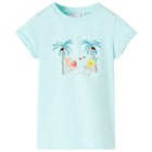 Kindershirt lichtzeeblauw maat 140