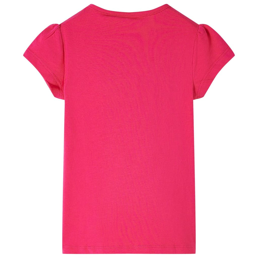 Kindershirt 128 felroze Roze