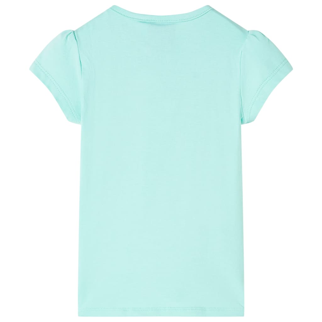 Kindershirt 128 lichtmint Mintgroen