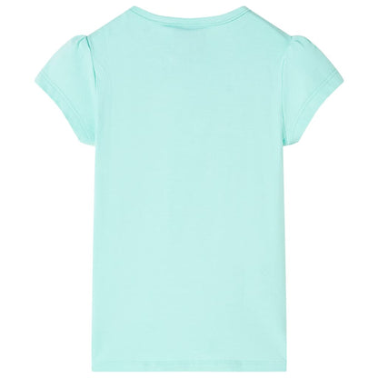 Kindershirt 128 lichtmint Mintgroen