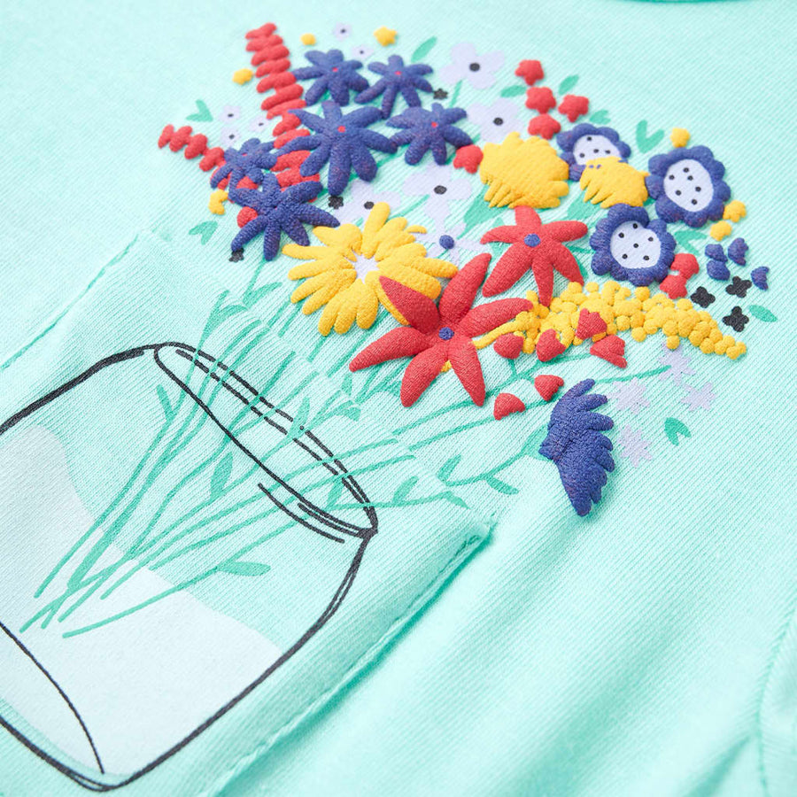 Kindershirt 128 lichtmint Mintgroen