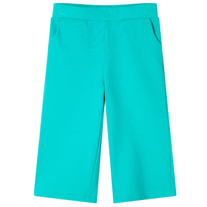 Kinderbroek met wijde pijpen 116 mintkleurig Mintgroen 116