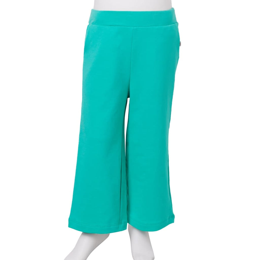 Kinderbroek met wijde pijpen 116 mintkleurig Mintgroen 116