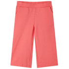 Kids' trousers with wide legs 104 coral