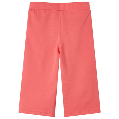Kinderbroek met wijde pijpen 104 koraalkleurig Koraal