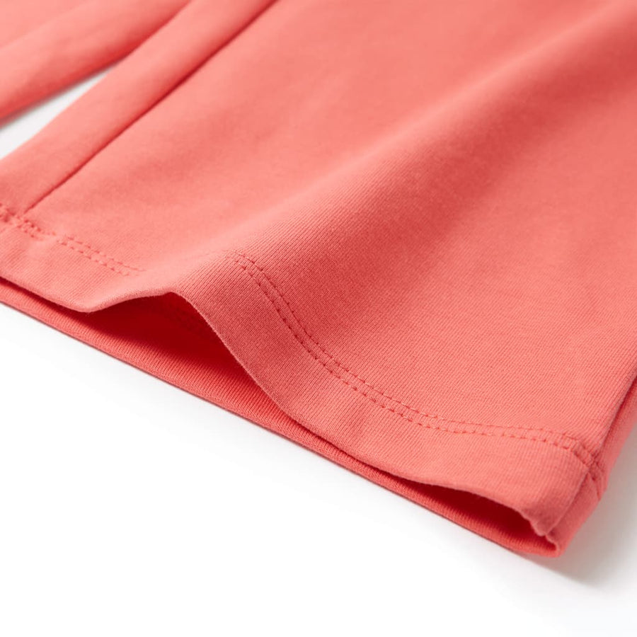 Kinderbroek met wijde pijpen 104 koraalkleurig Koraal