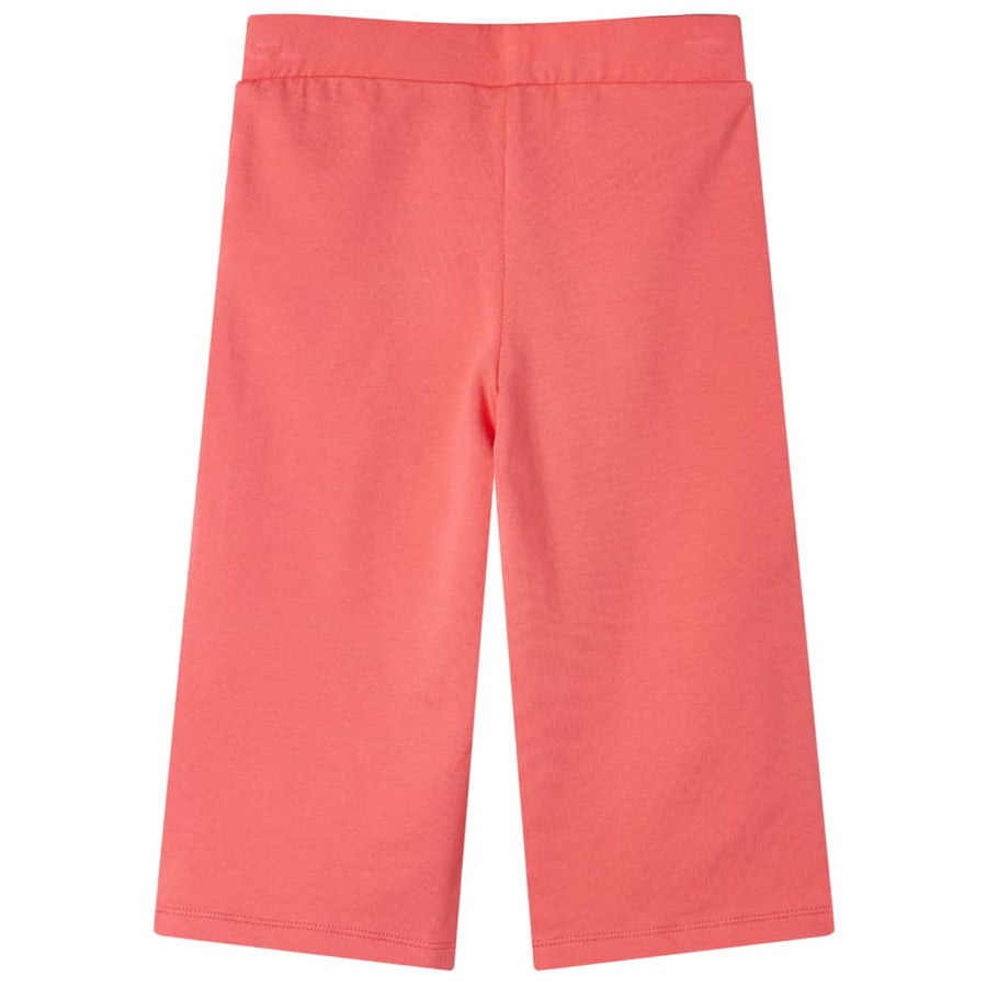 Kinderbroek met wijde pijpen 116 koraalkleurig Koraal