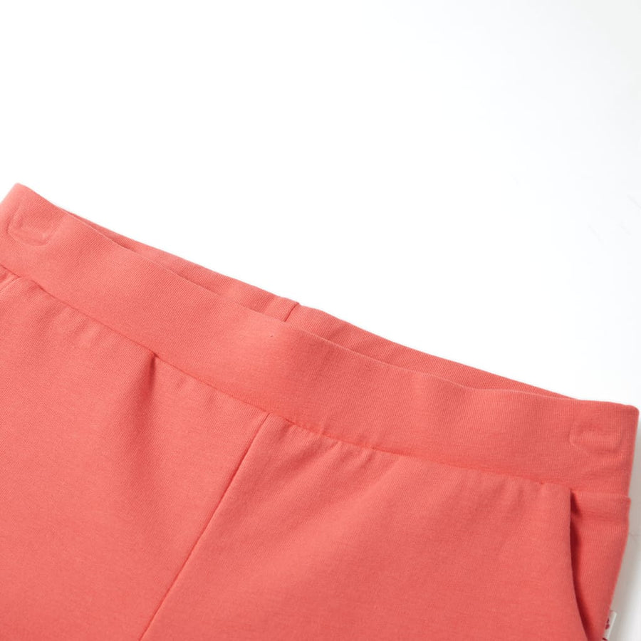 Kinderbroek met wijde pijpen 116 koraalkleurig Koraal