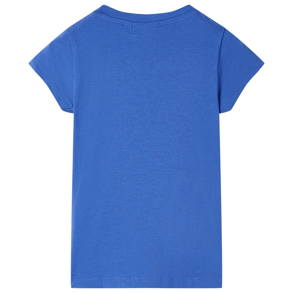 Kindershirt 104 kobaltblauw Blauw 104