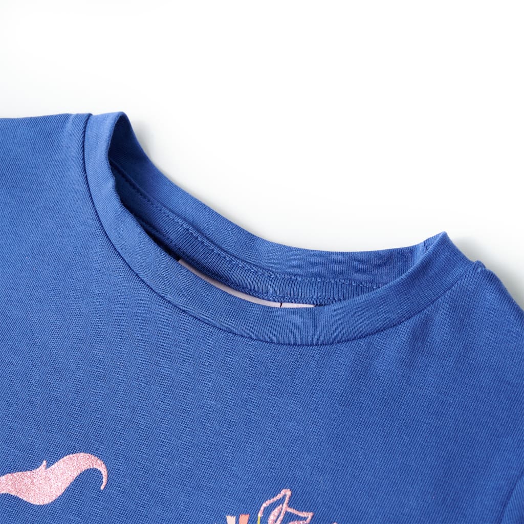 Kindershirt 104 kobaltblauw Blauw 104