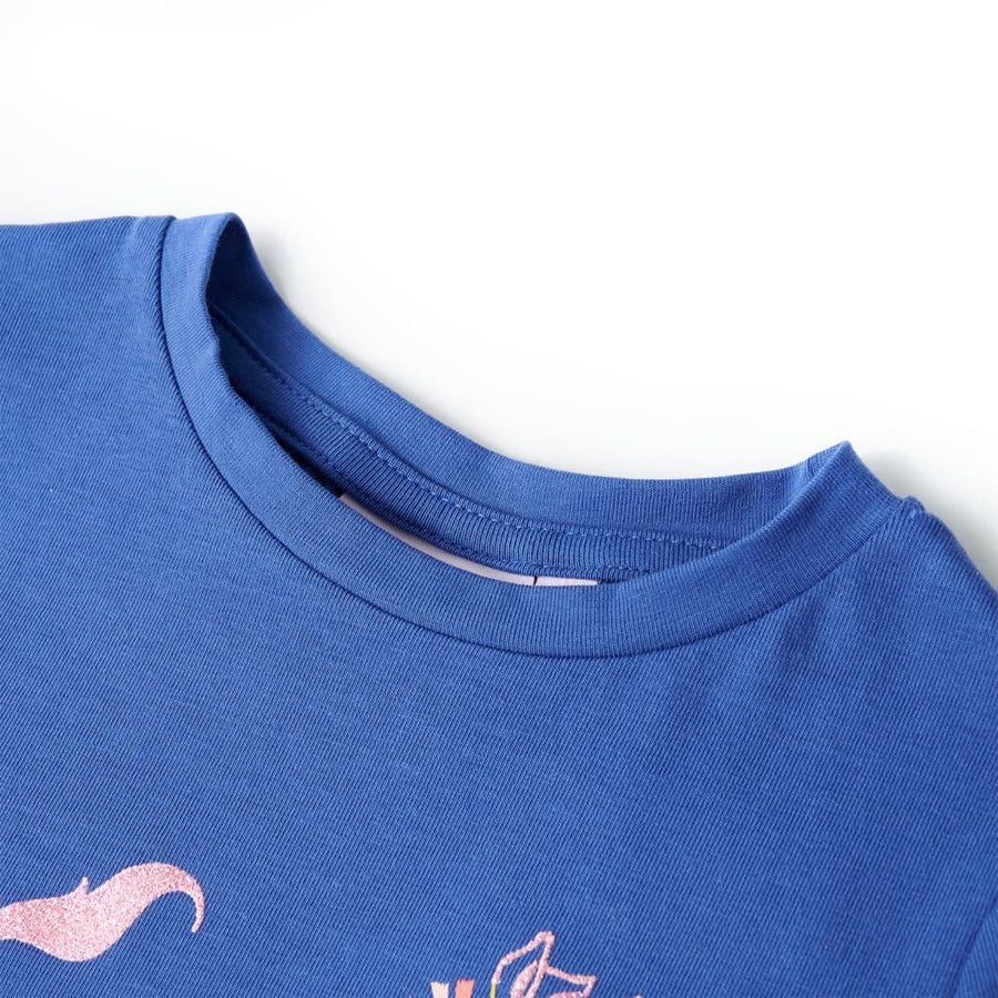 Kindershirt 104 kobaltblauw Blauw 104