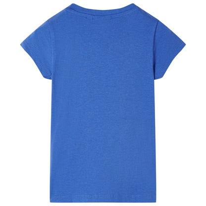 Kindershirt 116 kobaltblauw Blauw 116
