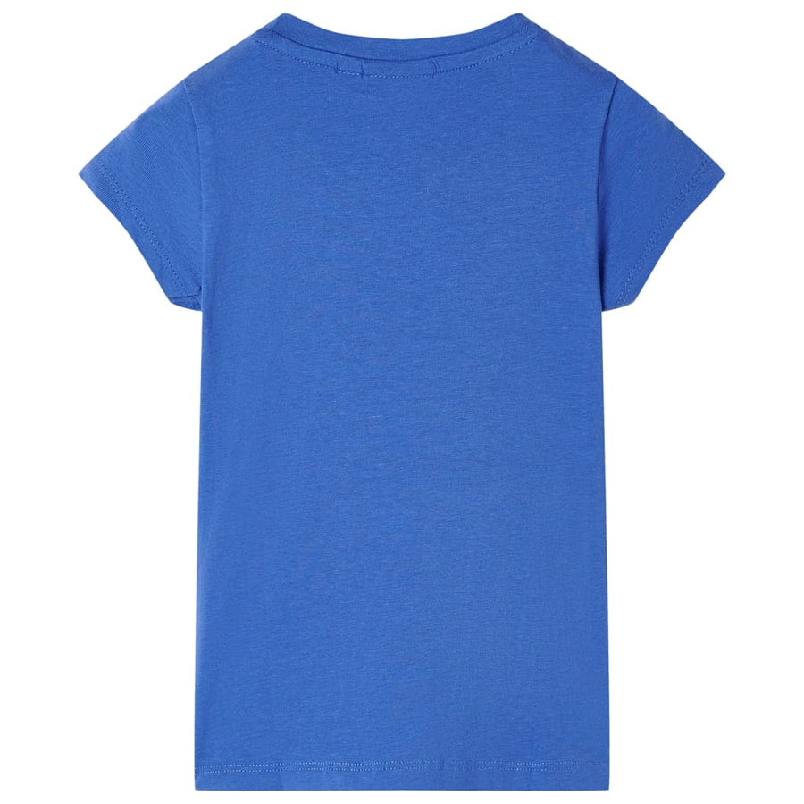 Kindershirt 116 kobaltblauw Blauw 116