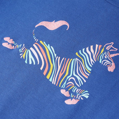 Kindershirt 116 kobaltblauw Blauw 116