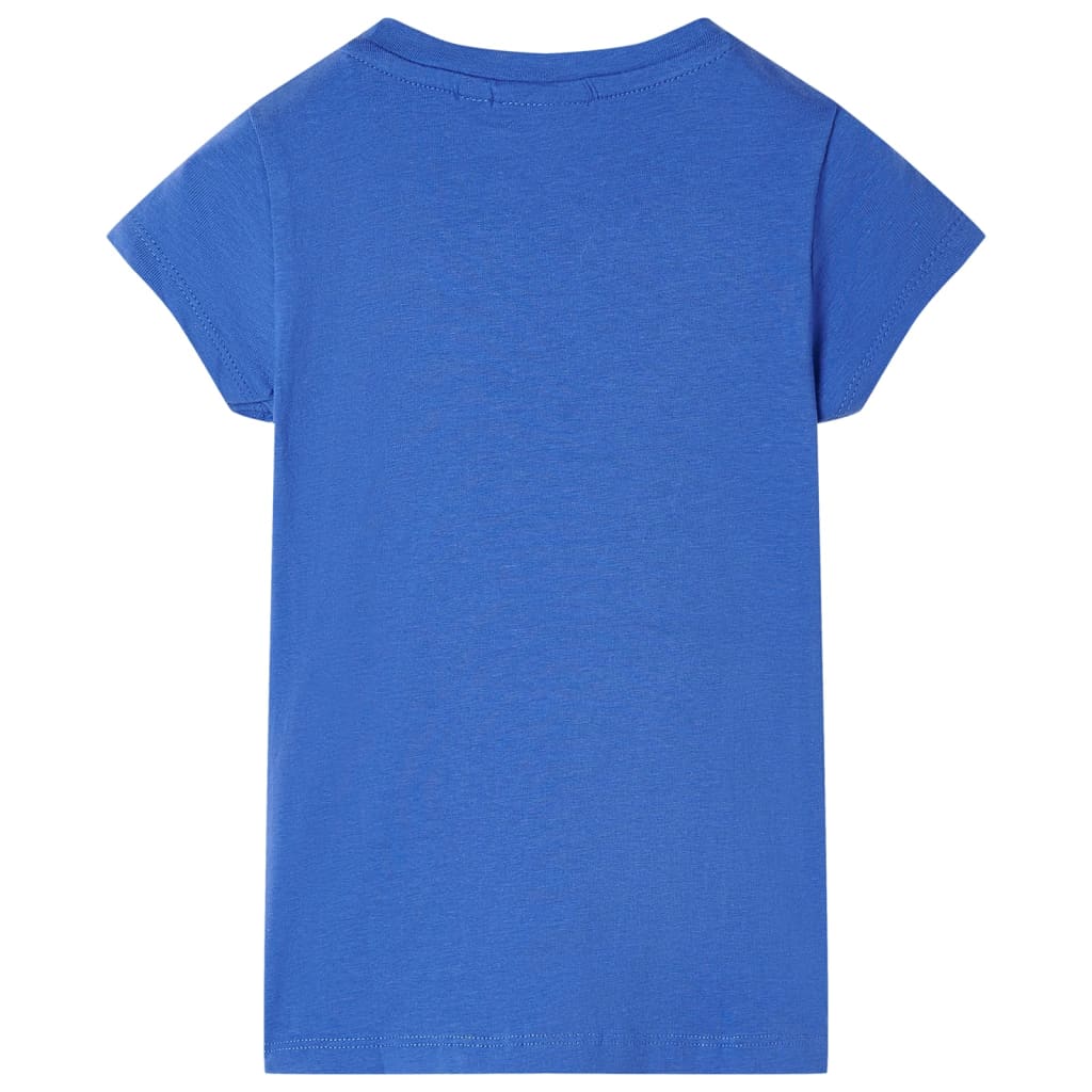 Kindershirt 128 kobaltblauw Blauw 128
