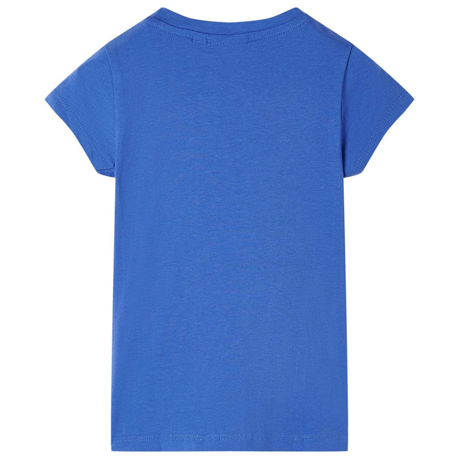 Kindershirt 128 kobaltblauw Blauw 128