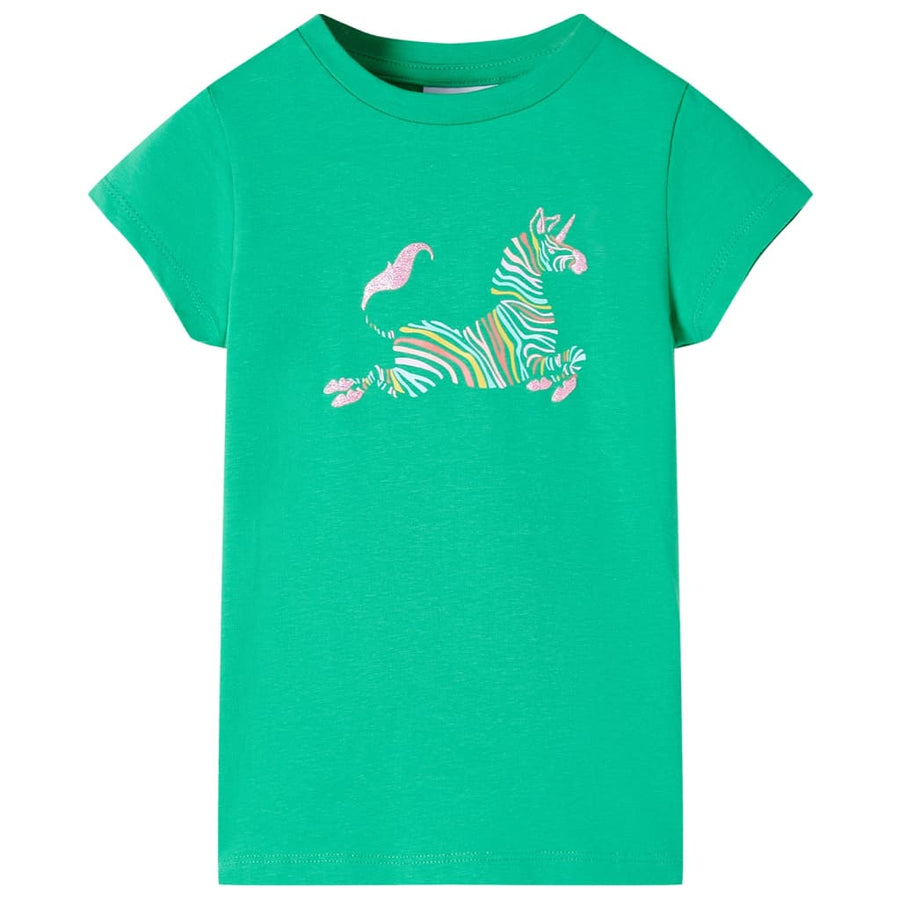 Kindershirt 116 groen Groen 116