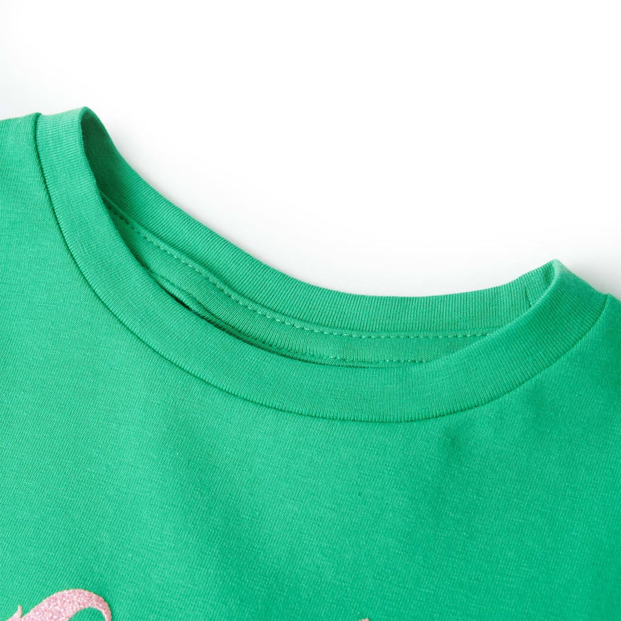 Kindershirt 128 groen Groen 128