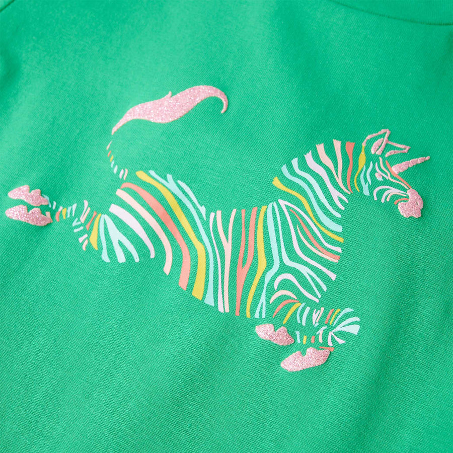 Kindershirt 128 groen Groen 128