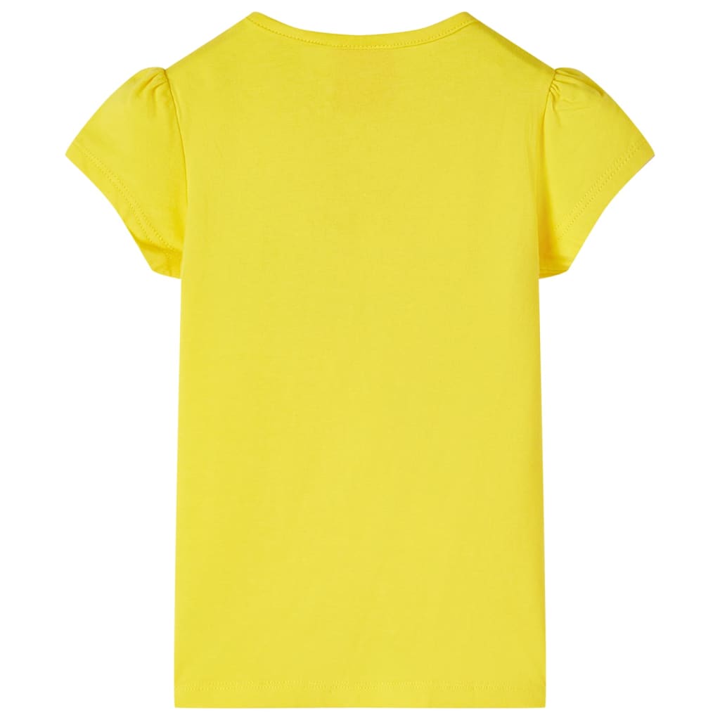 Kindershirt 104 geel Geel