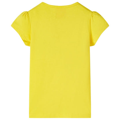 Kindershirt 104 geel Geel