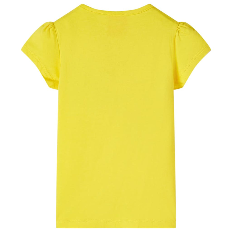 Kindershirt 104 geel Geel