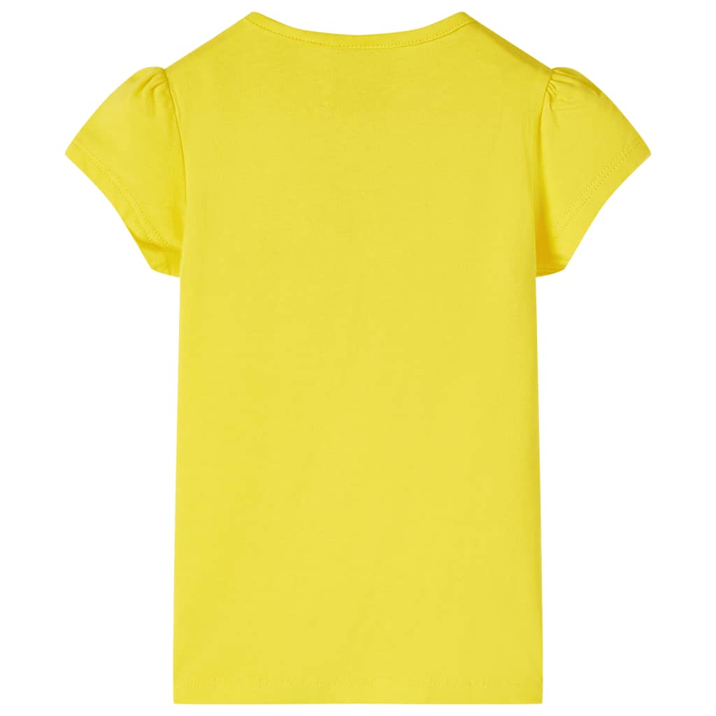 Kindershirt 116 geel Geel