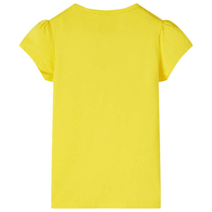 Kindershirt 116 geel Geel
