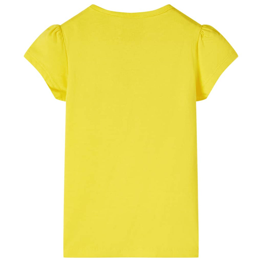 Kindershirt 116 geel Geel