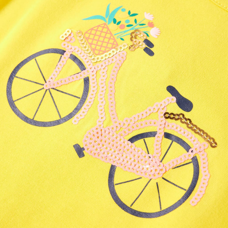 Kindershirt 116 geel Geel