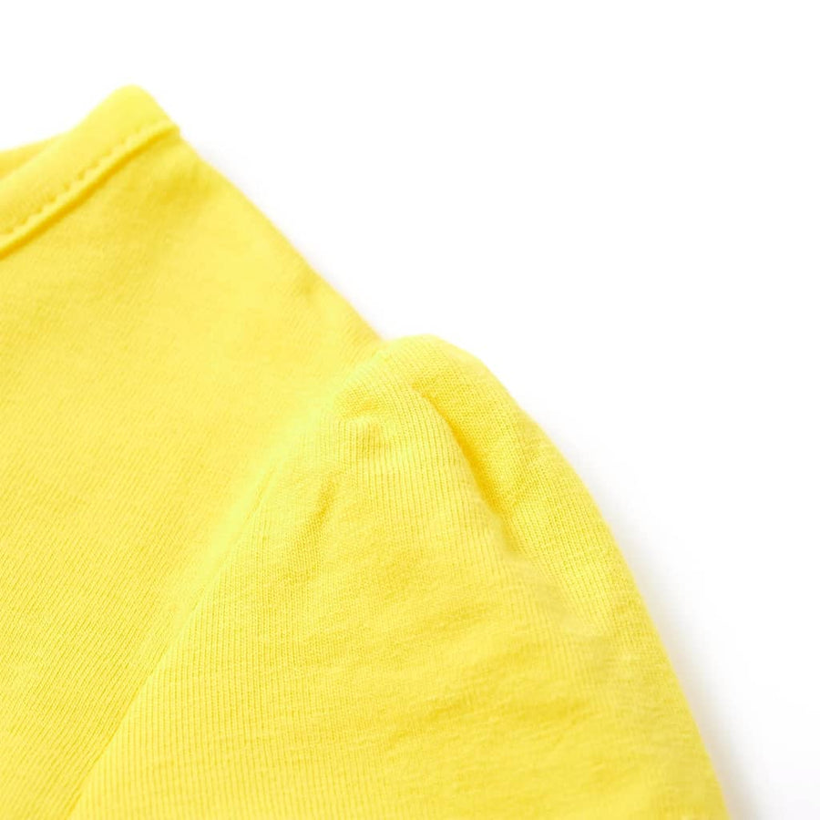 Kindershirt 116 geel Geel